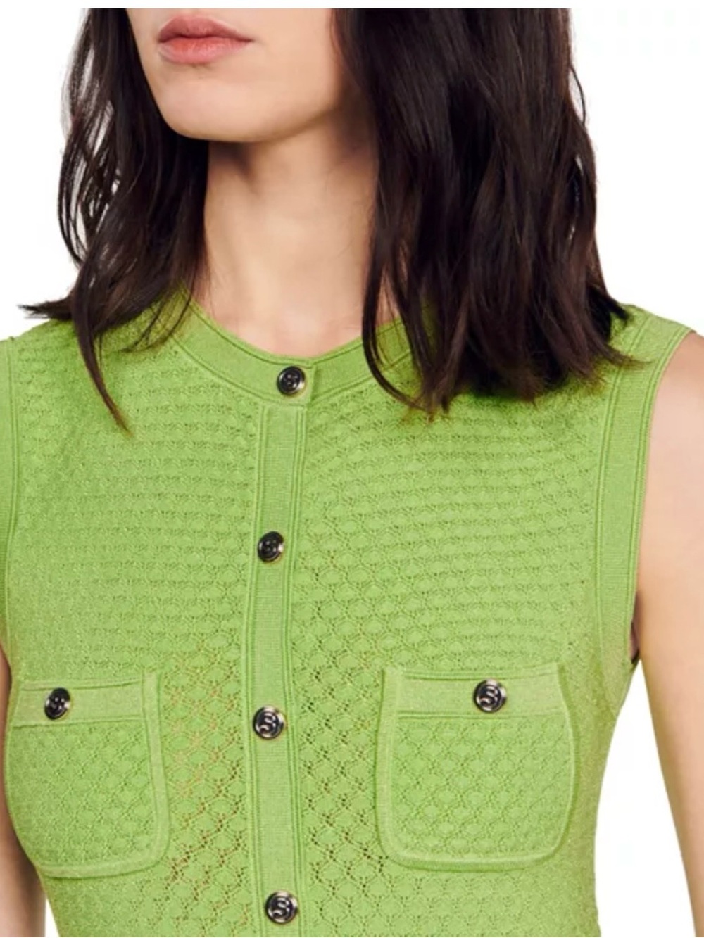 Sandro
Tuileries Pointelle Knit Dress New - Picture 7 of 8